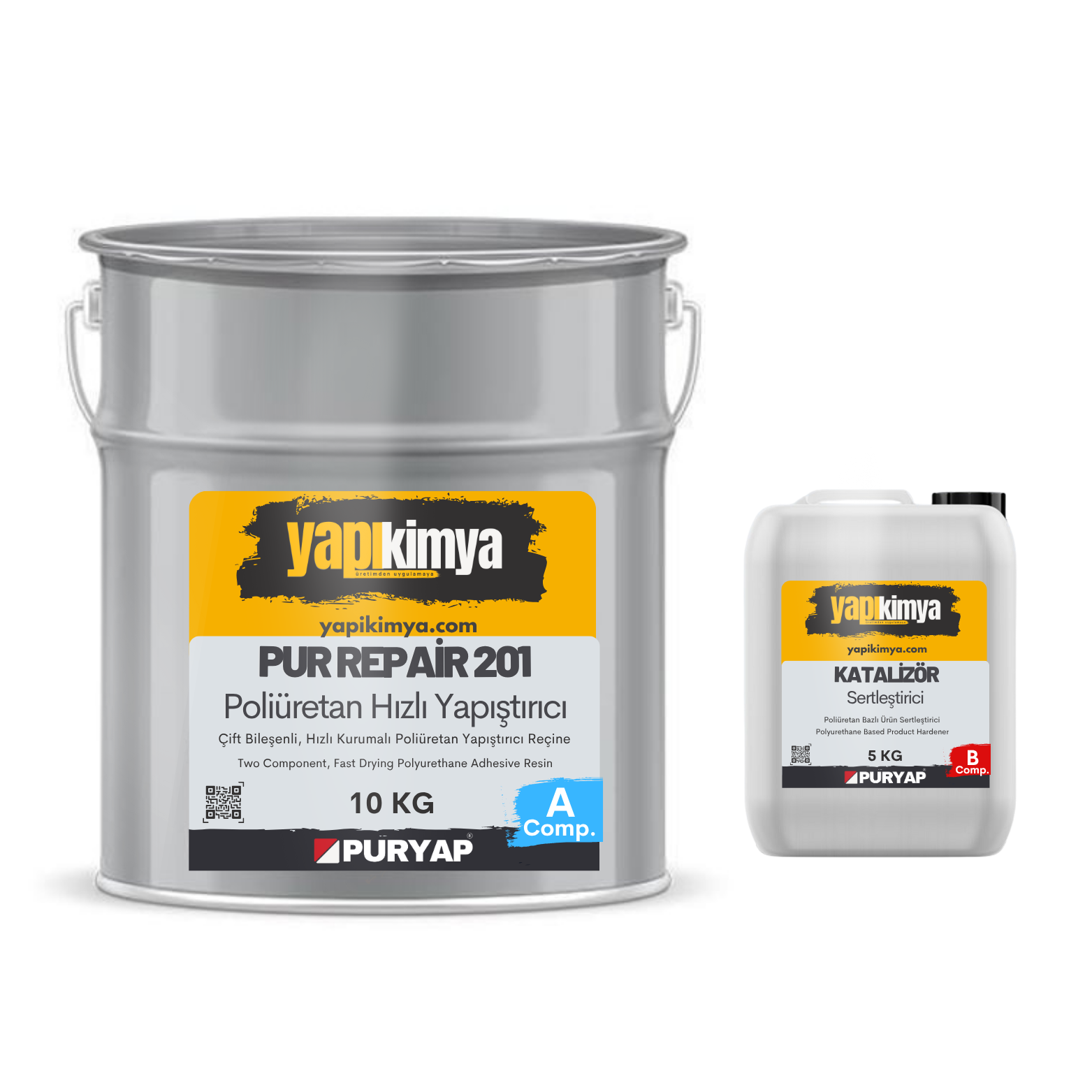PUR Repair 201 Hızlı Kurumalı Poliüretan Yapıştırıcı 15 kg 