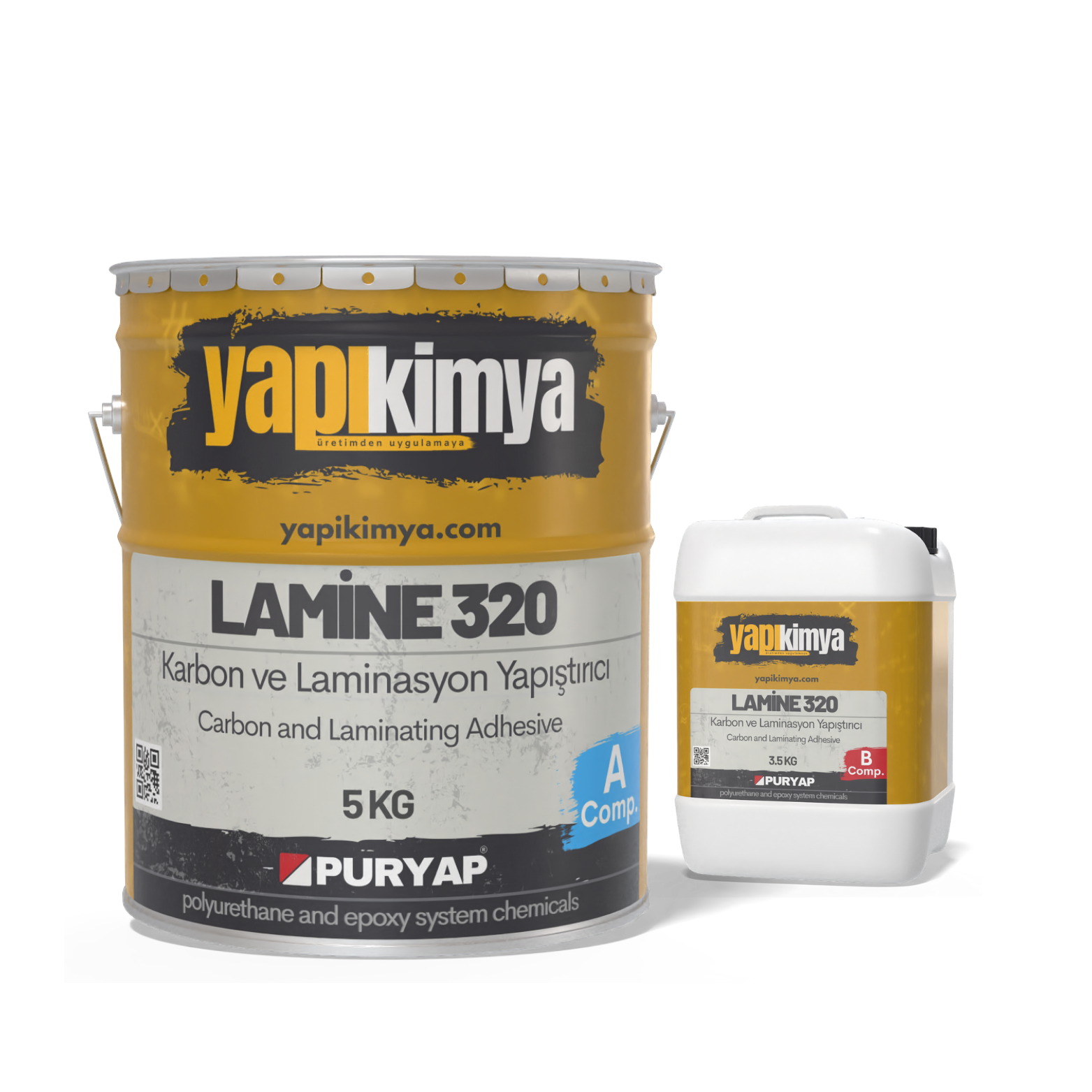 Lamine 320 Karbon ve Laminasyon Yapıştırıcı 8.65 KG