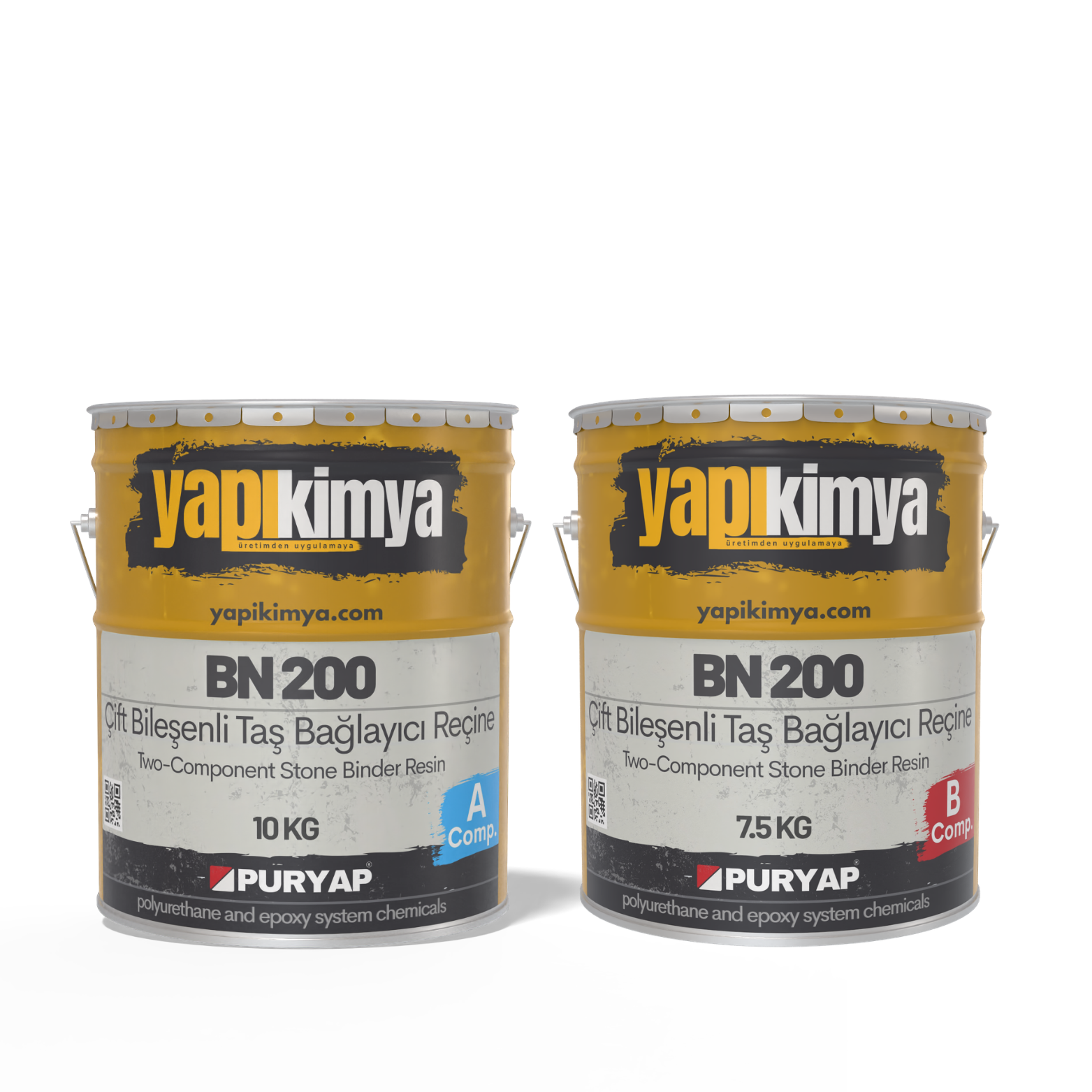 PUR BN 200 Çift Bileşenli Taş Halı Bağlayıcı Binder 