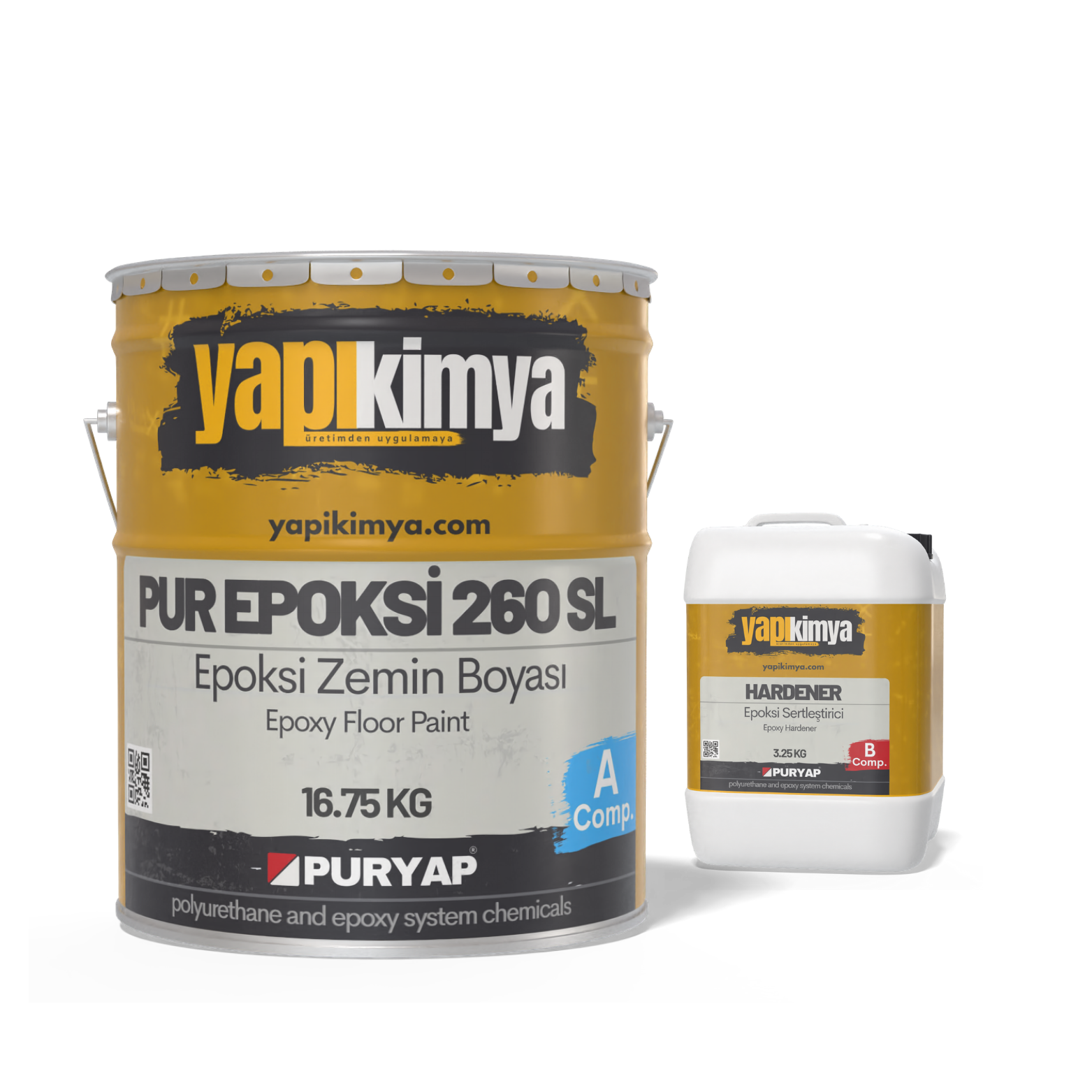 PUR EPOKSİ 260 SL Solventsiz Epoksi Zemin Boyası 20 KG