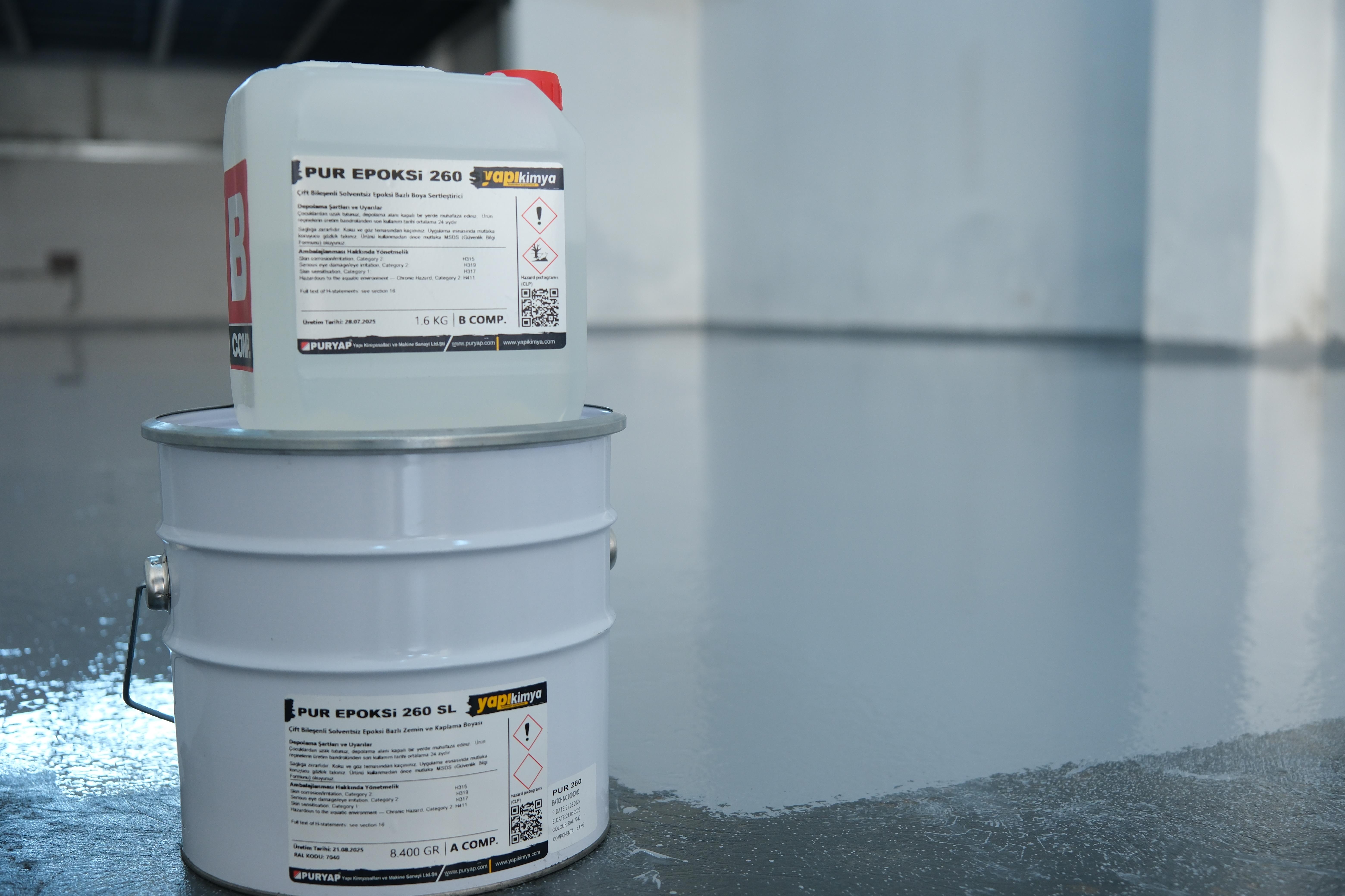 PUR EPOKSİ 260 SL Epoksi Zemin Boyası 10 KG