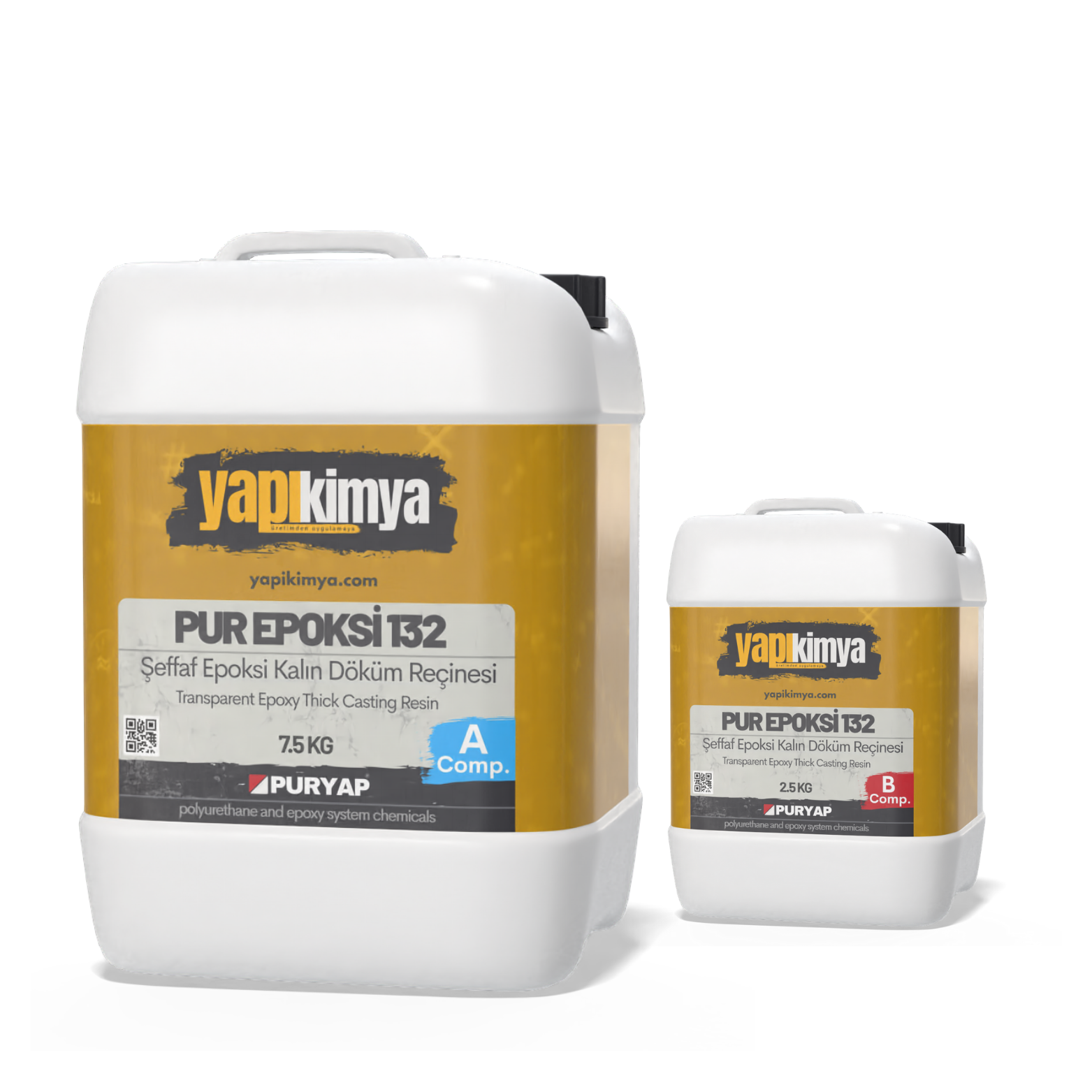 PUR EPOKSİ 132 Şeffaf Masa Döküm Reçine 10 Kg