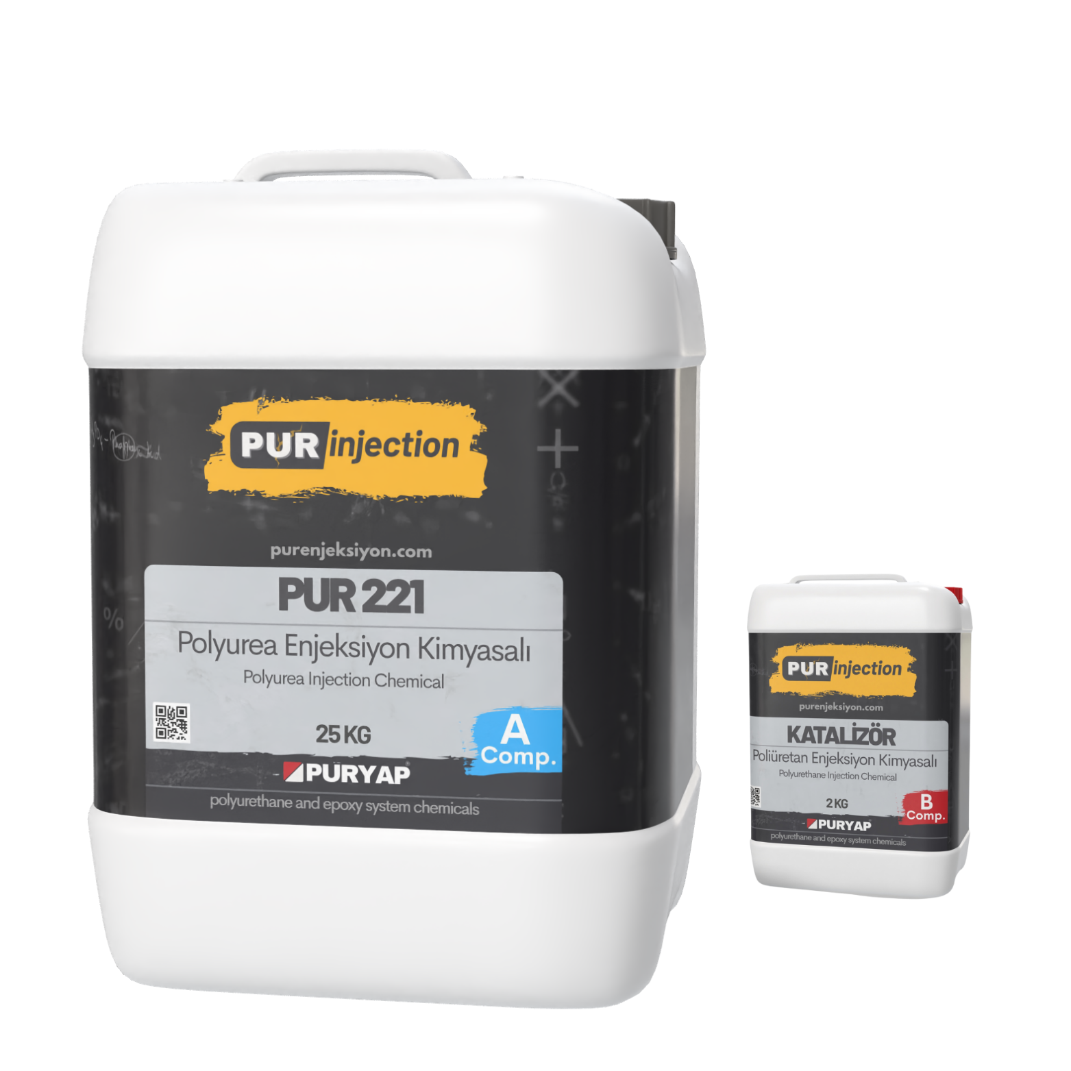 PUR 221 Flex Poliüretan Enjeksiyon 27 Kg