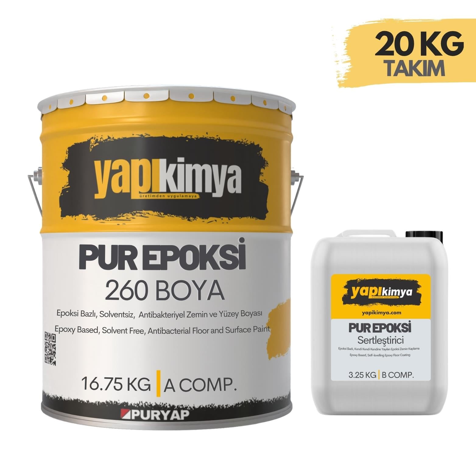 Epoksi Zemin Boyası 20 KG