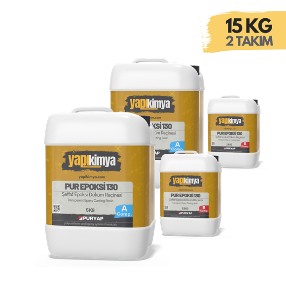 Ultra Şeffaf Epoksi Döküm Reçinesi 15 Kg