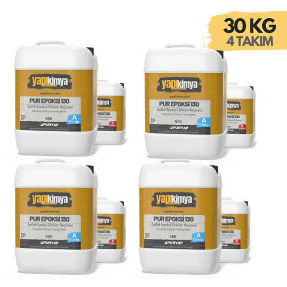 Ultra Şeffaf Epoksi Döküm Reçinesi 30 Kg