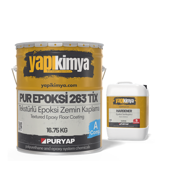 PUR EPOKSİ 263 TİX Tekstürlü Zemin Kaplama 20 KG