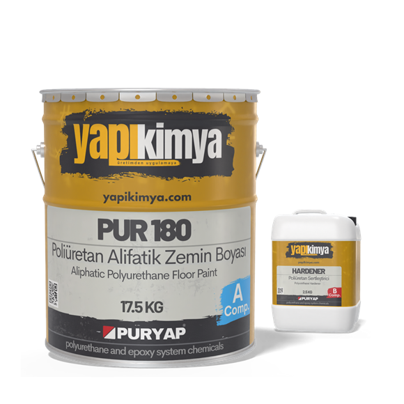 PUR 180 Alifatik Esnek Poliüretan Boya 20 Kg