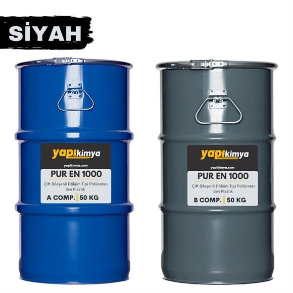 PUR EN1000 Poliüretan Sıvı Plastik Siyah 100 kg