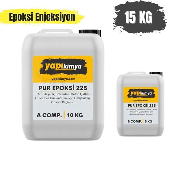 PUR 225 Epoksi Enjeksiyon Reçinesi 15KG 