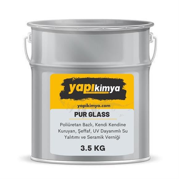 PUR GLASS Şeffaf Sıvı Balkon Yalıtım Kaplaması 3.5 Kg