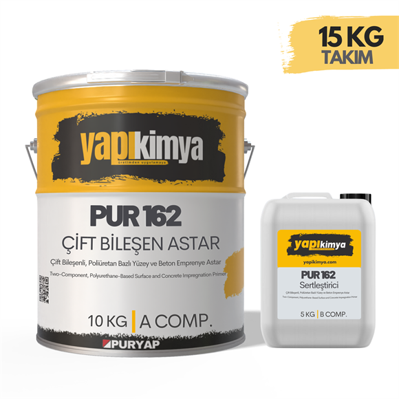PUR 162 Çift Bileşenli Poliüretan Zemin Astarı 15 Kg