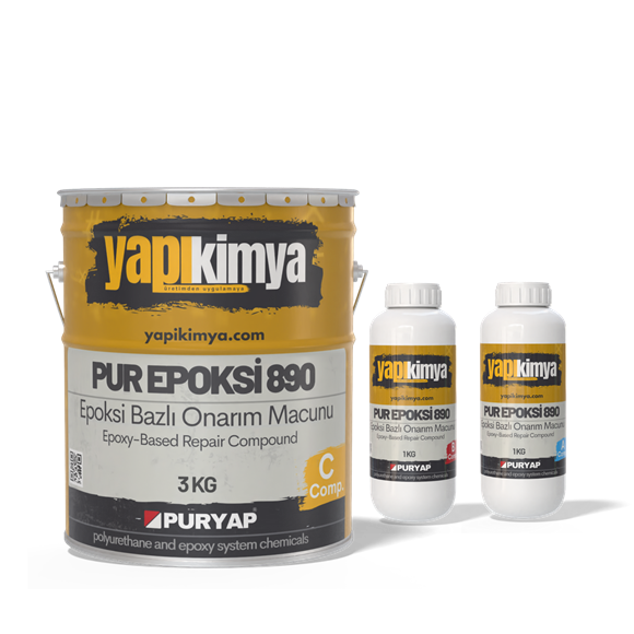 PUR EPOKSİ 890 Epoksi Esaslı Macun 5 KG