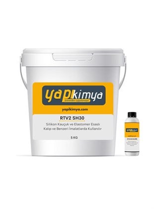 RTV2 Kalıp Silikonu Şeffaf 30 Shor 5 kg