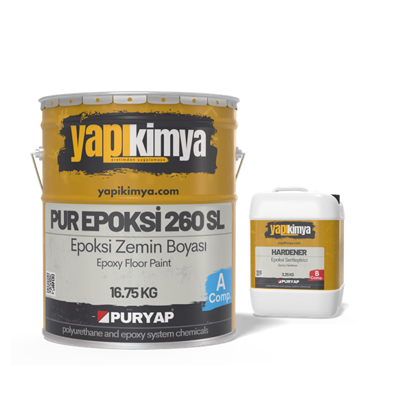 PUR EPOKSİ 260 SL Solventsiz Epoksi Zemin Boyası 20 KG