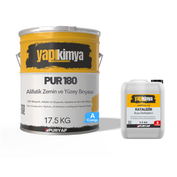 PUR 180 Alifatik Esnek Poliüretan Boya 20 Kg