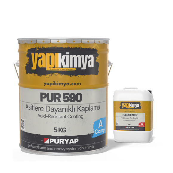 PUR 590 Kimyasallara Dayanıklı Kaplama 8.5 Kg