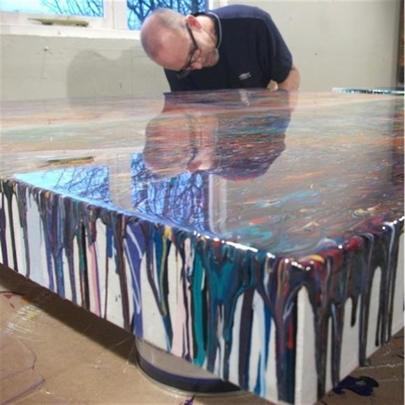 PUR EPOKSİ 132 Şeffaf Masa Döküm Reçine 10 Kg