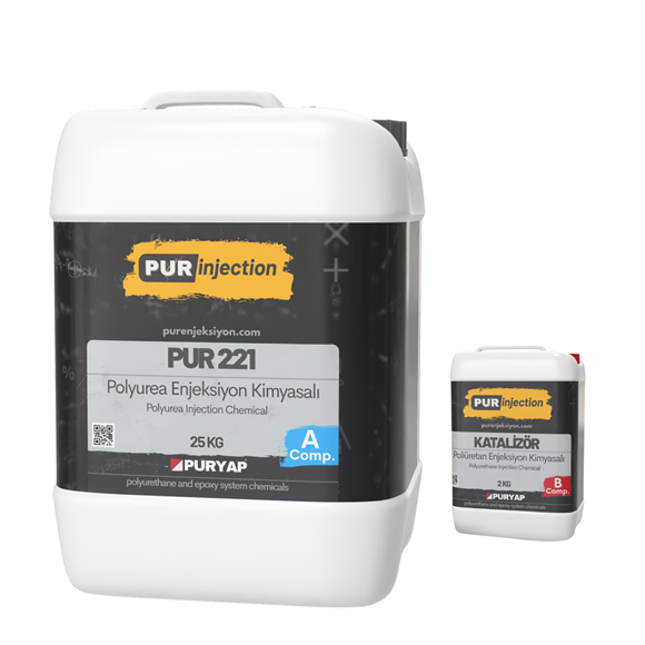 PUR 221 Flex Poliüretan Enjeksiyon 27 Kg