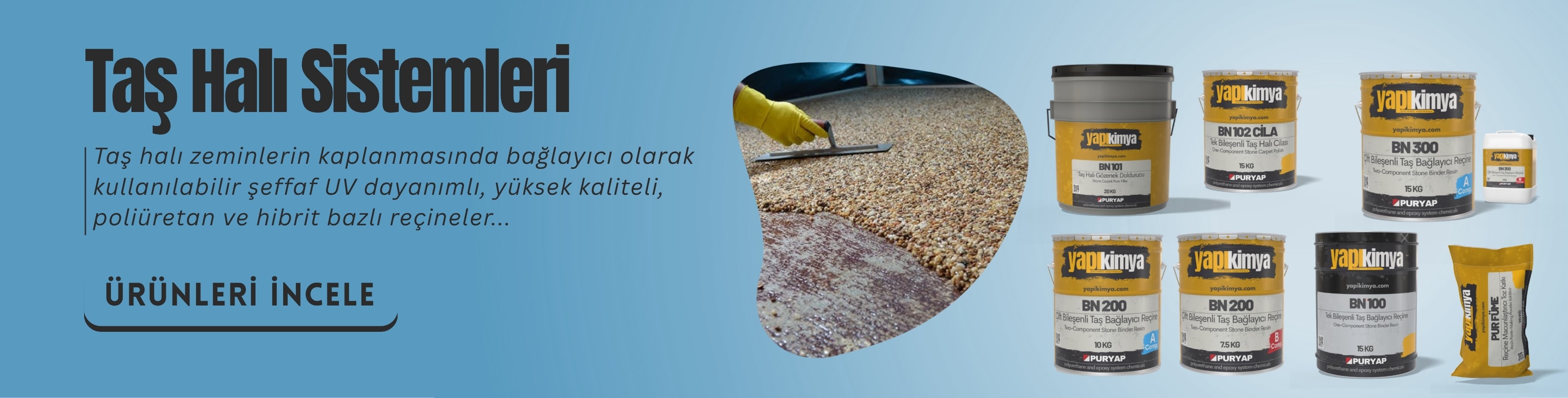 Taş halı bağlayıcılar stone carpet 
