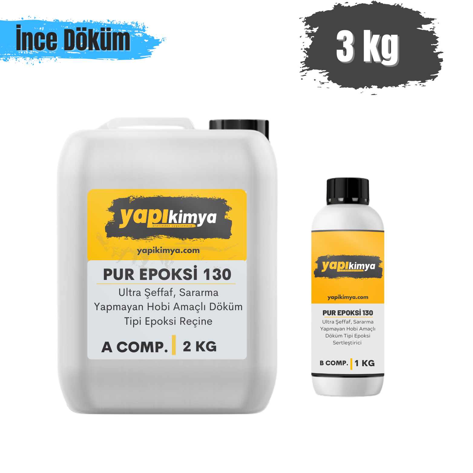 Ultra Şeffaf Epoksi Reçine 3 Kg