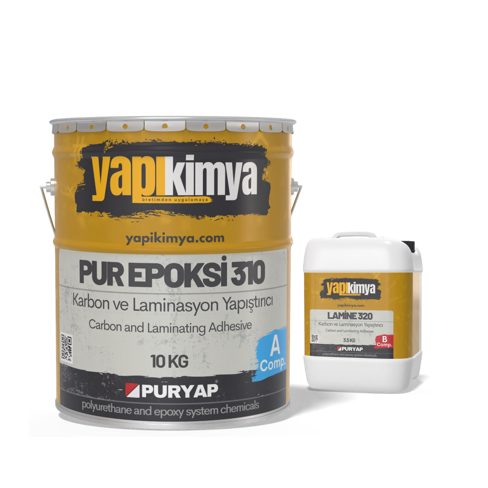 PUR EPOKSİ 310 Karbon CFRP Yapıştırıcı 15 Kg