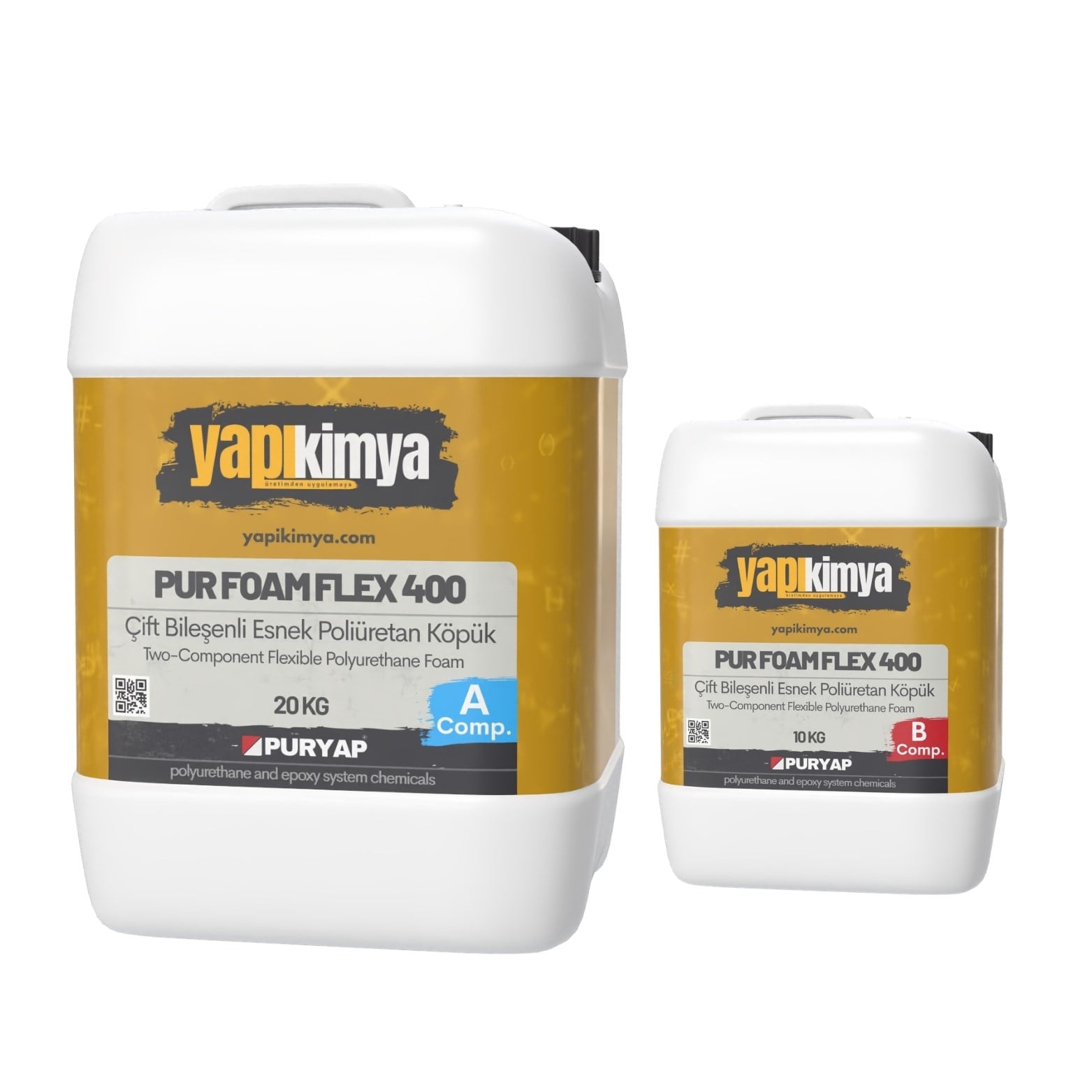 PUR FOAMFLEX 400 Esnek Poliüretan Köpük Reçinesi 30 KG