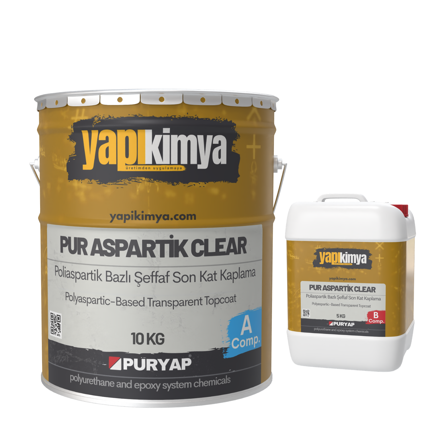 PUR Aspartik Clear Şeffaf Son Kat Kaplama