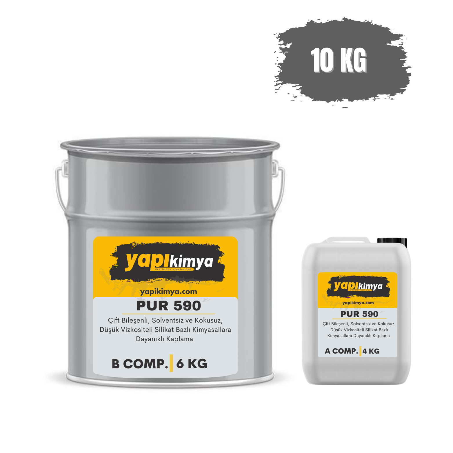 PUR 590 Kimyasallara Dayanıklı Kaplama 10 Kg