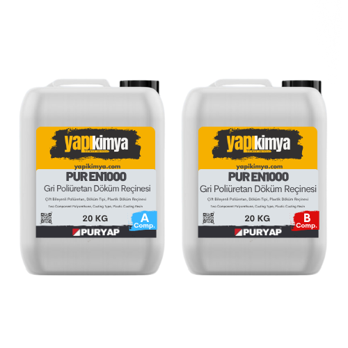 PUR EN1000 Gri Poliüretan Reçine 40 Kg