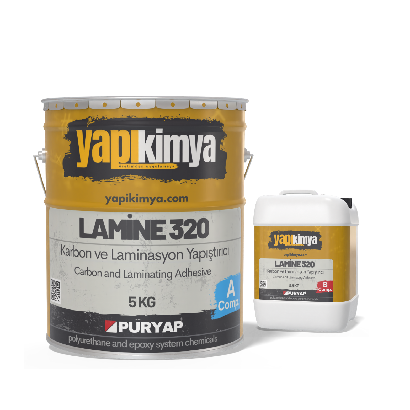 Lamine 320 Karbon ve Laminasyon Yapıştırıcı 8.65 KG