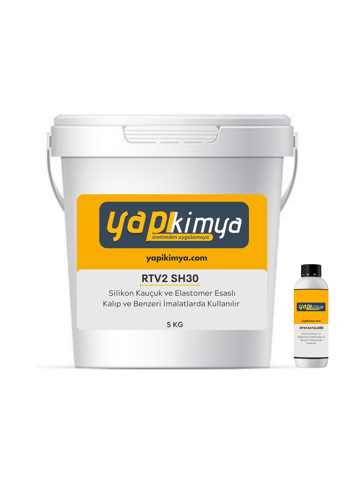 RTV2 Kalıp Silikonu Şeffaf 30 Shor 5 kg