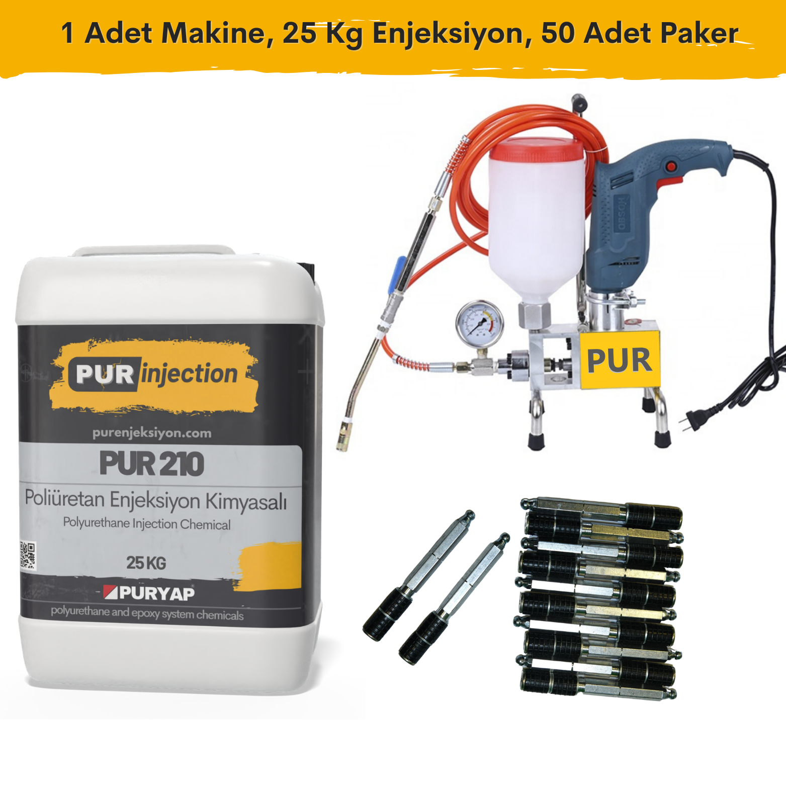 Poliüretan Enjeksiyon Seti