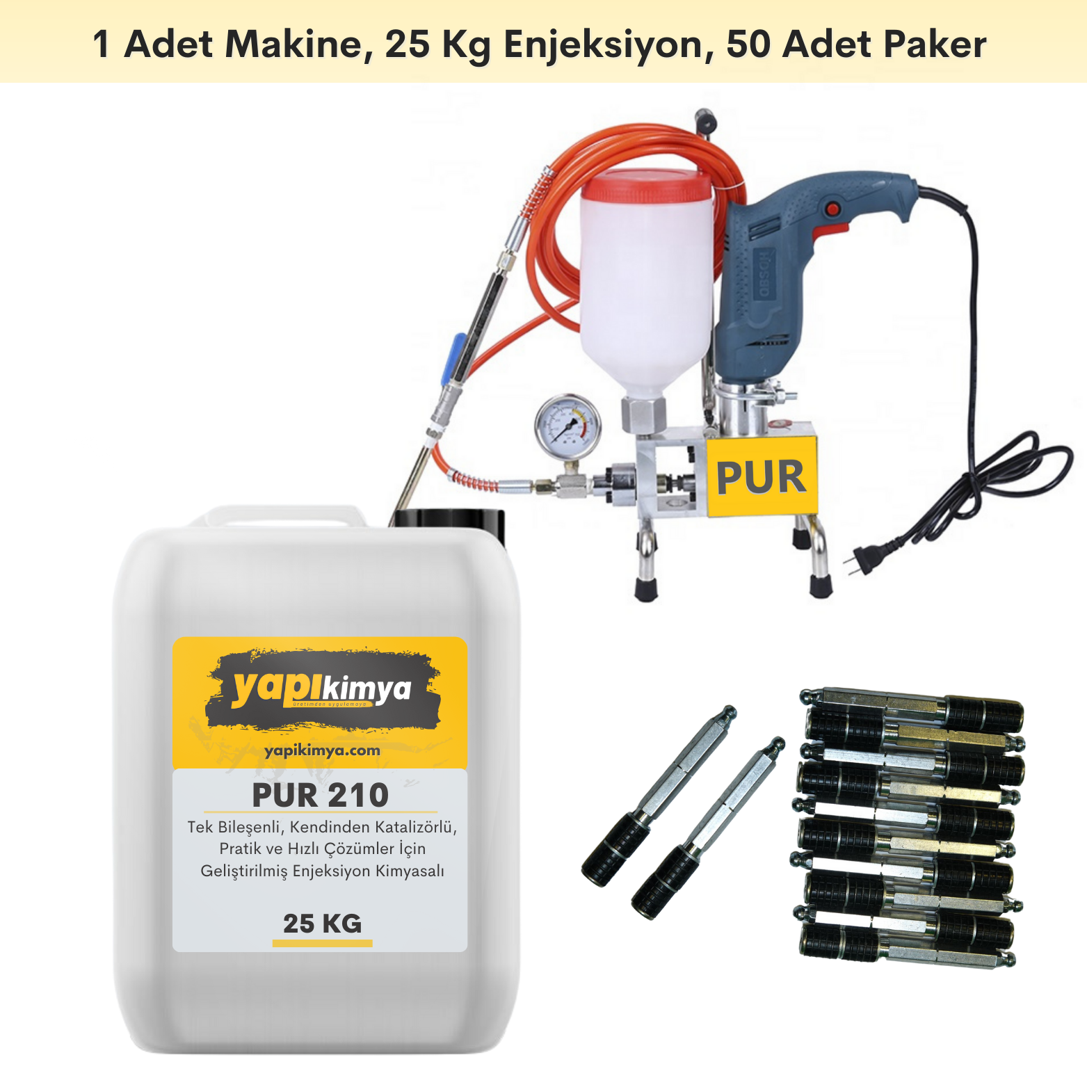 Poliüretan Enjeksiyon Seti