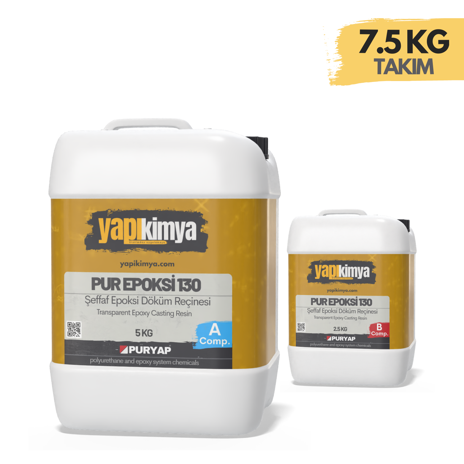 Ultra Şeffaf Epoksi Döküm Reçinesi 7.5 Kg