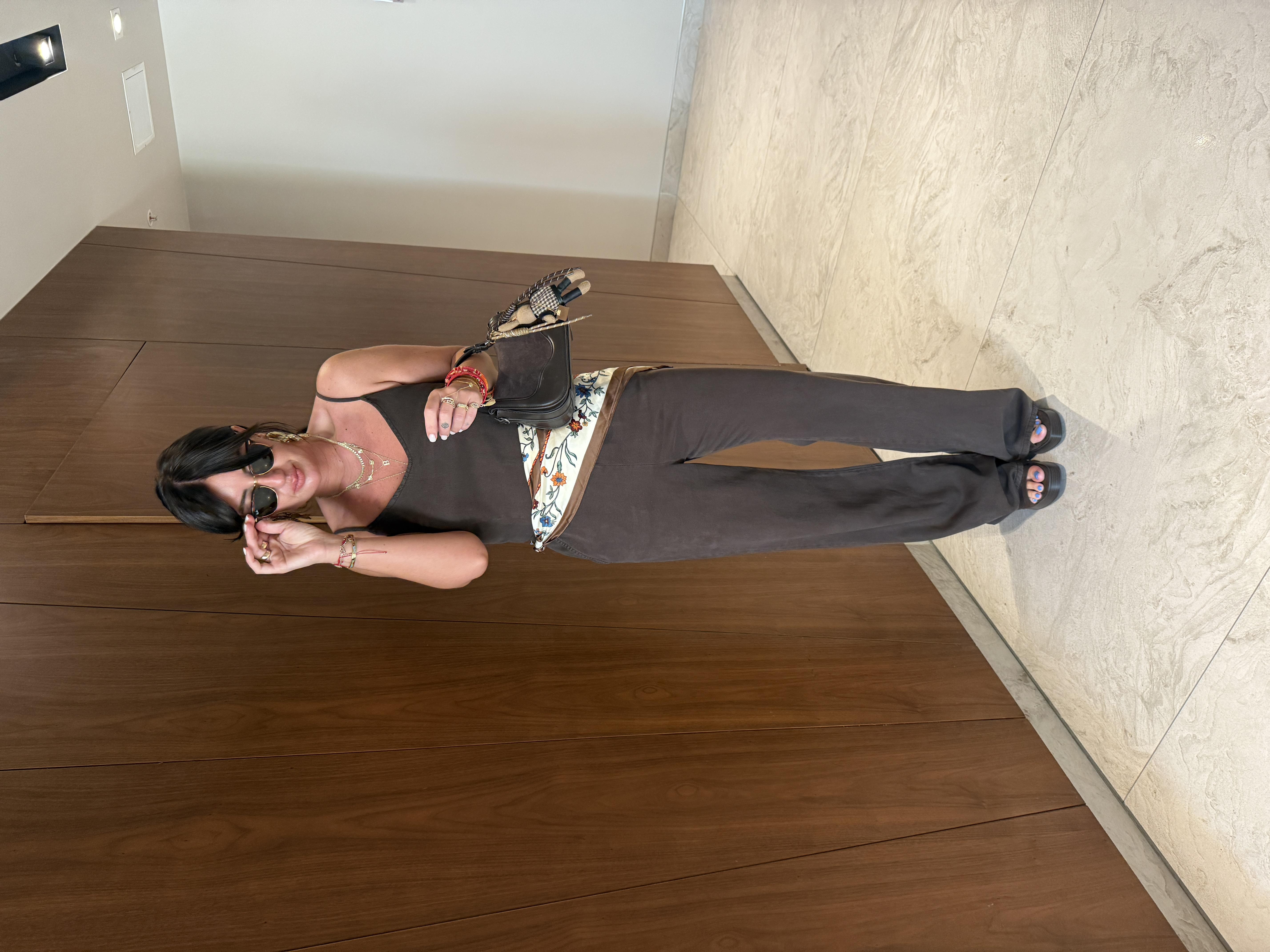 Askılı , Tencel Gabardin , Acı Kahve Tulum