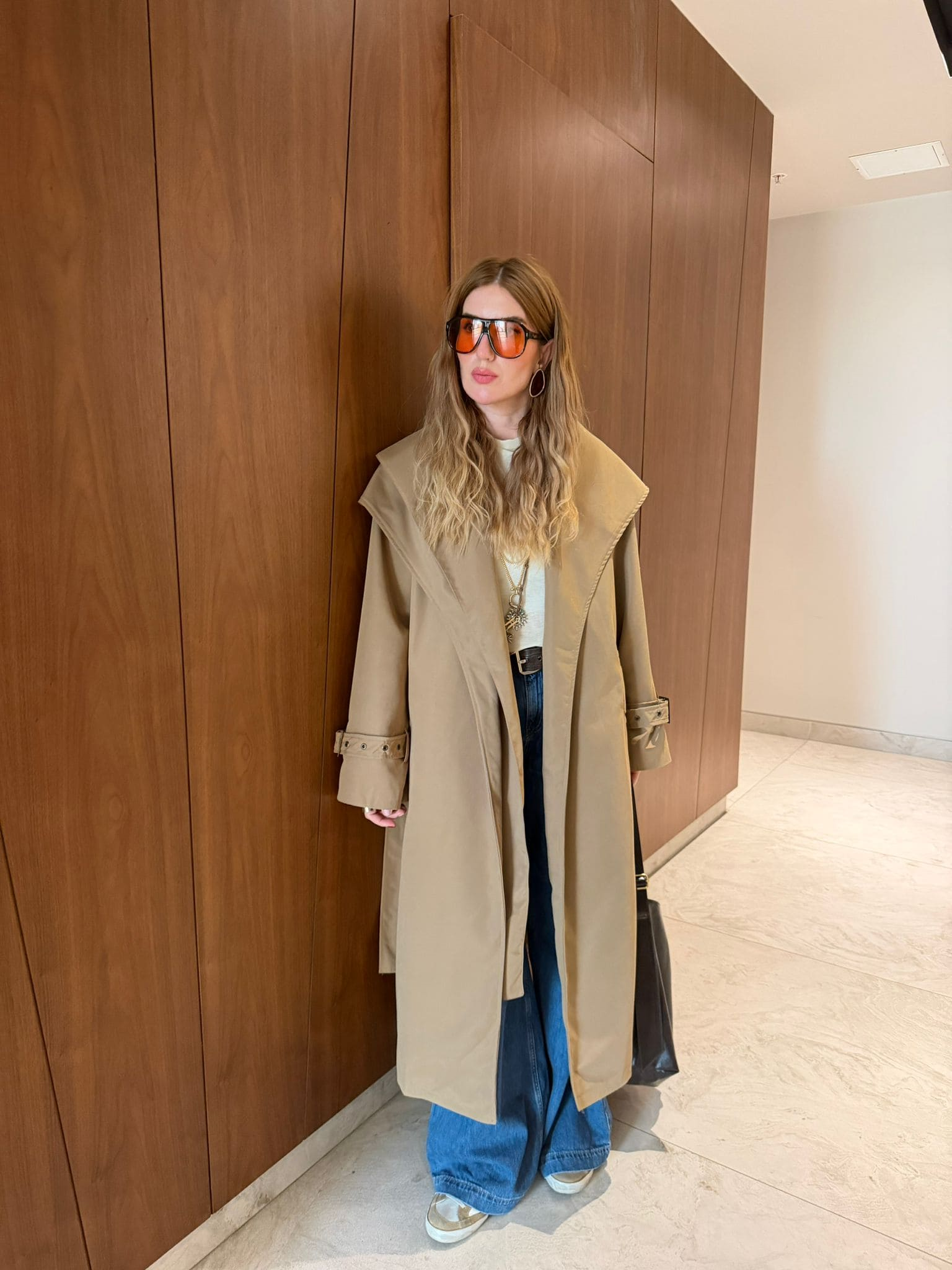 Atkılı , Premium Camel Trençkot