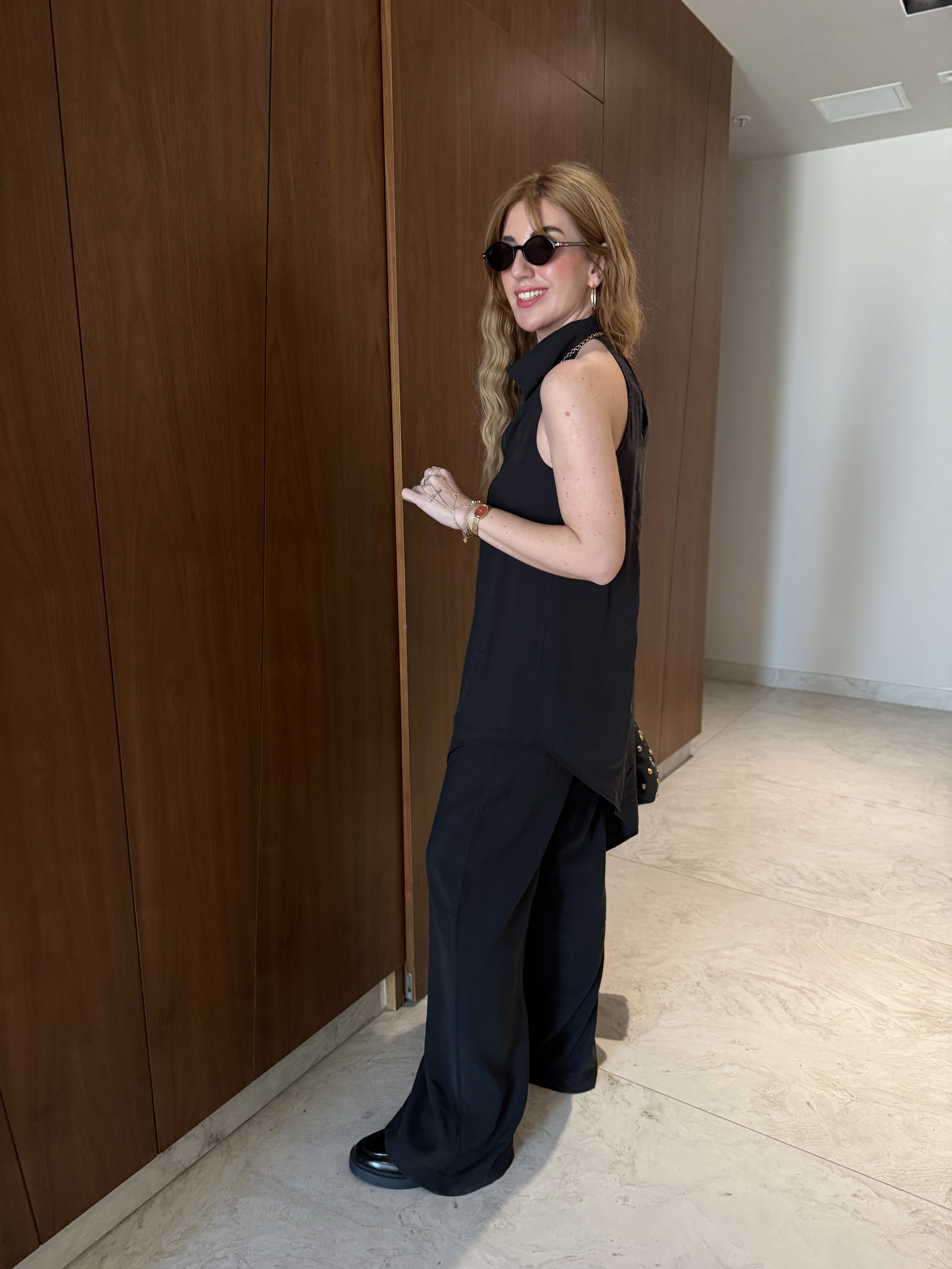 Orijinal Model , Degaje Yaka , Tencel Siyah Takım