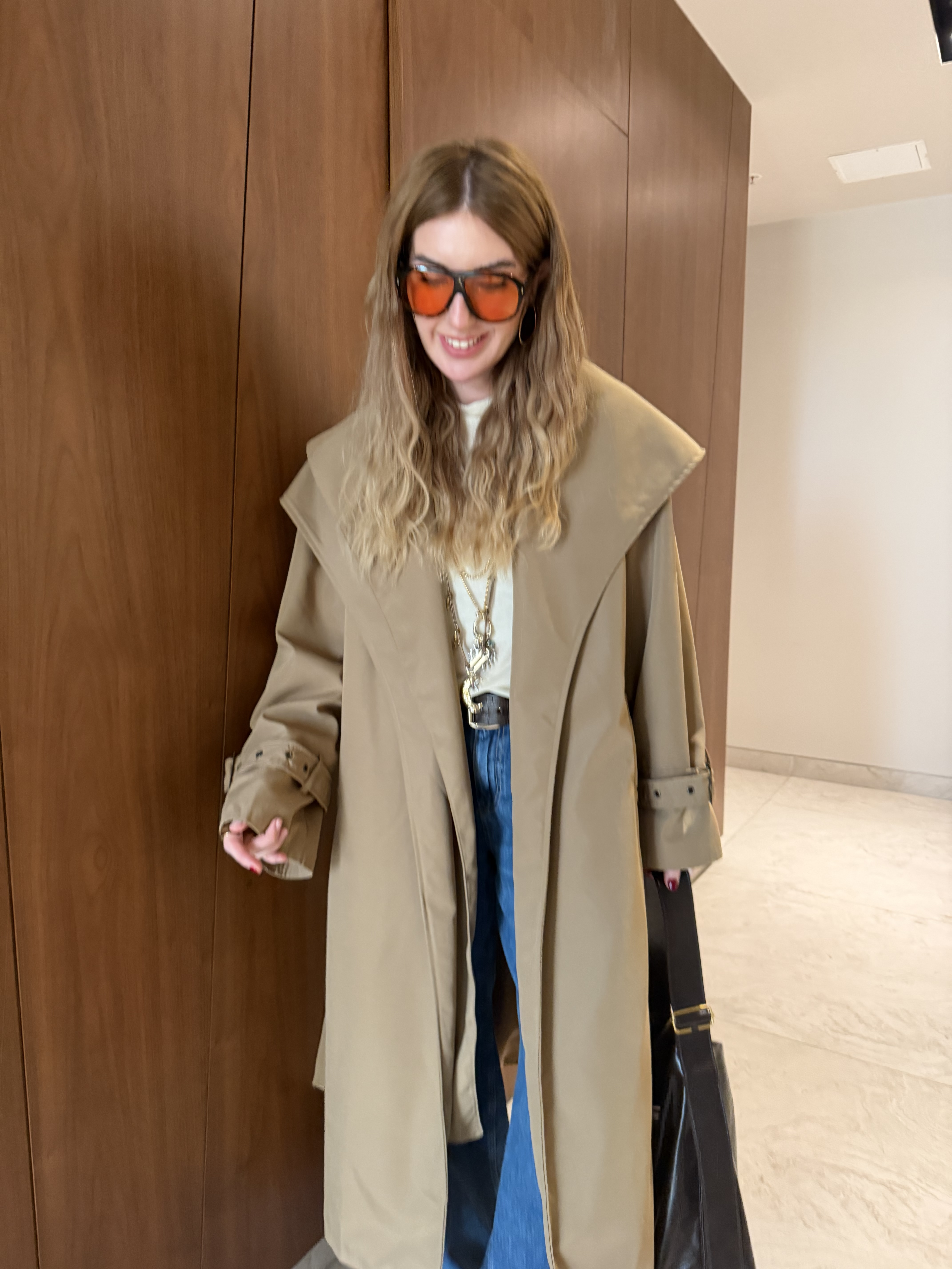 Atkılı , Premium Camel Trençkot