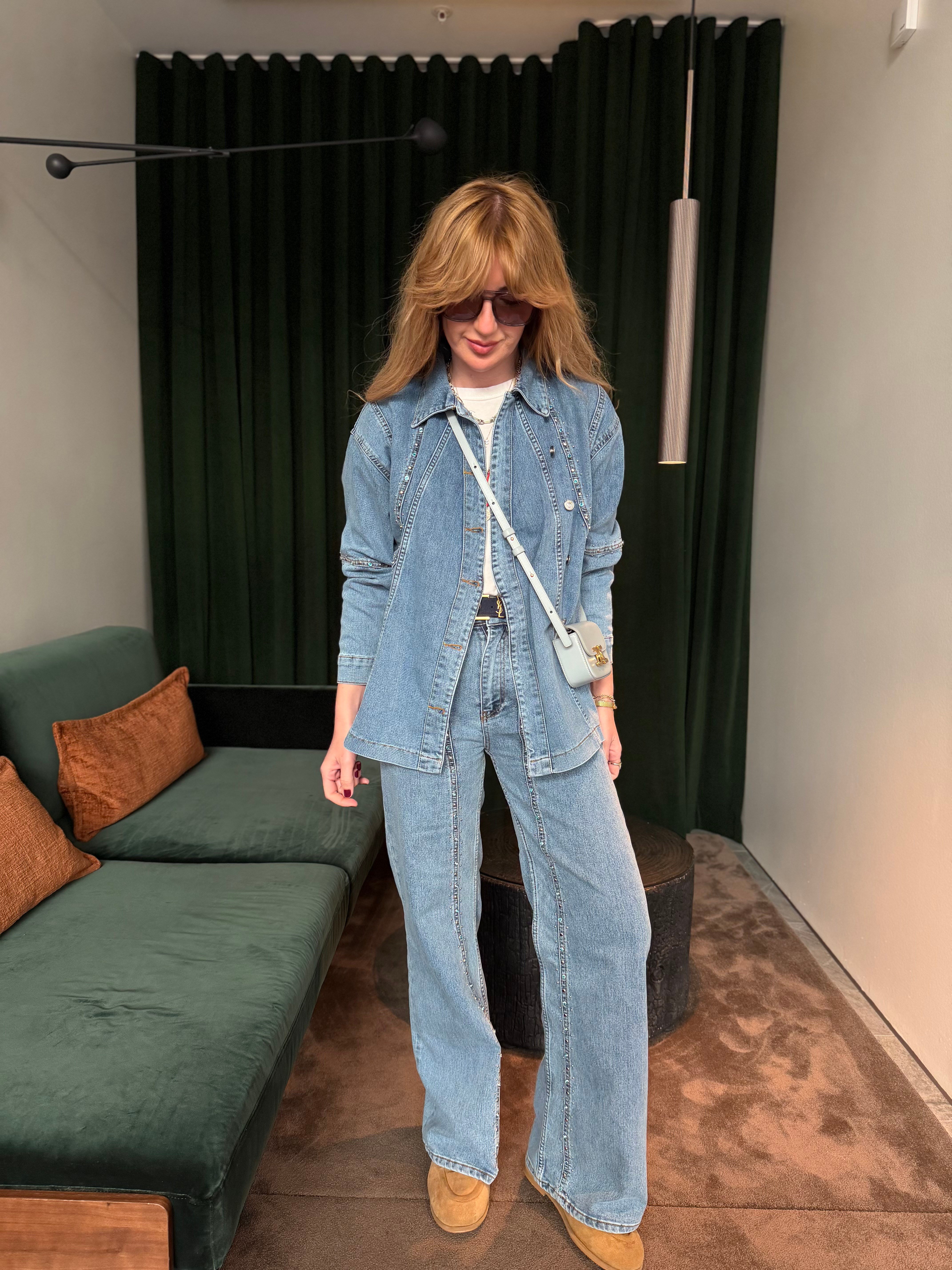 Taş İşlemeli , Yumuşacık , Premium Jean Takım