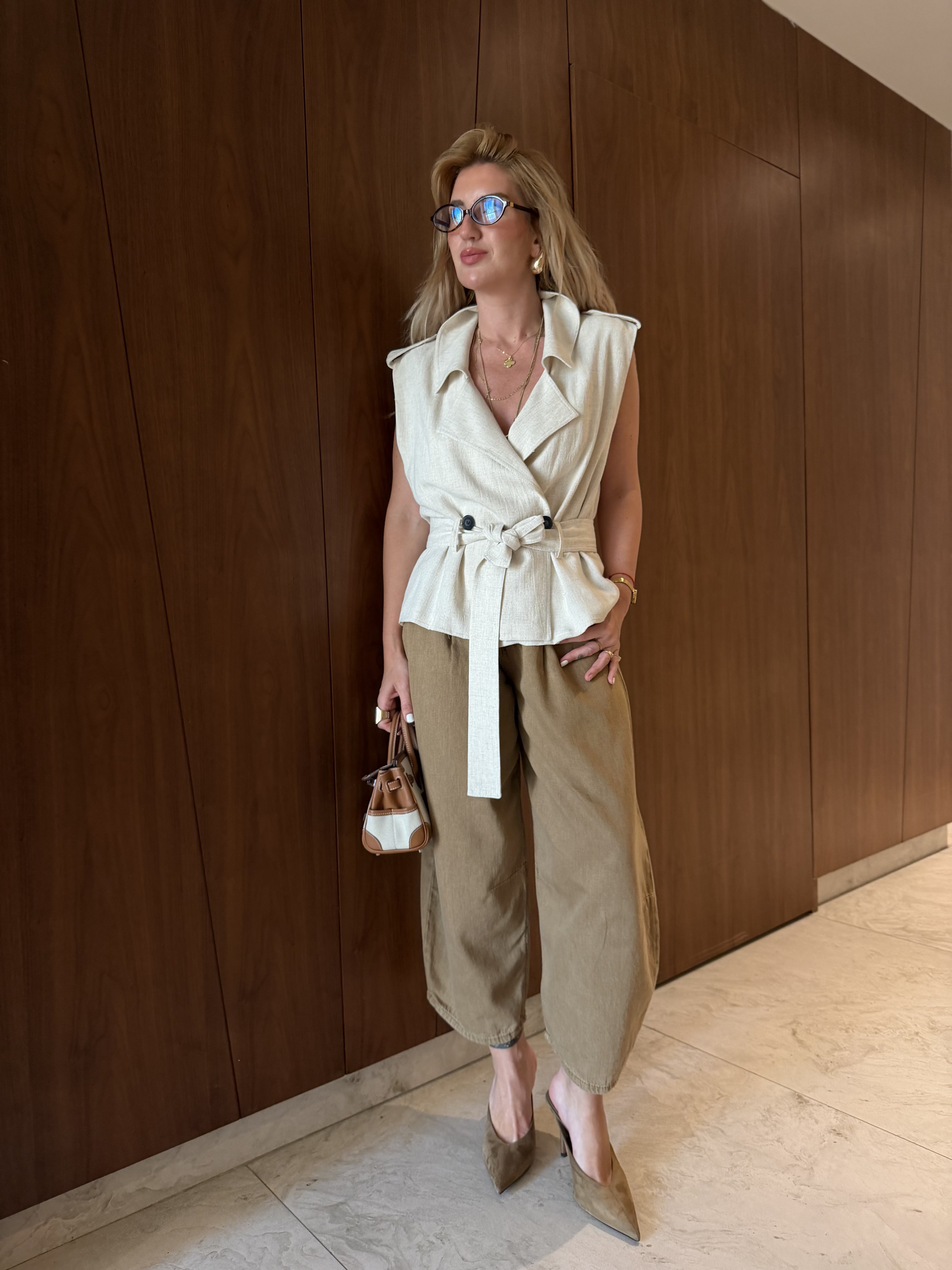 Orijinal Marka , Baggy Model , Camel Jean Pantolon