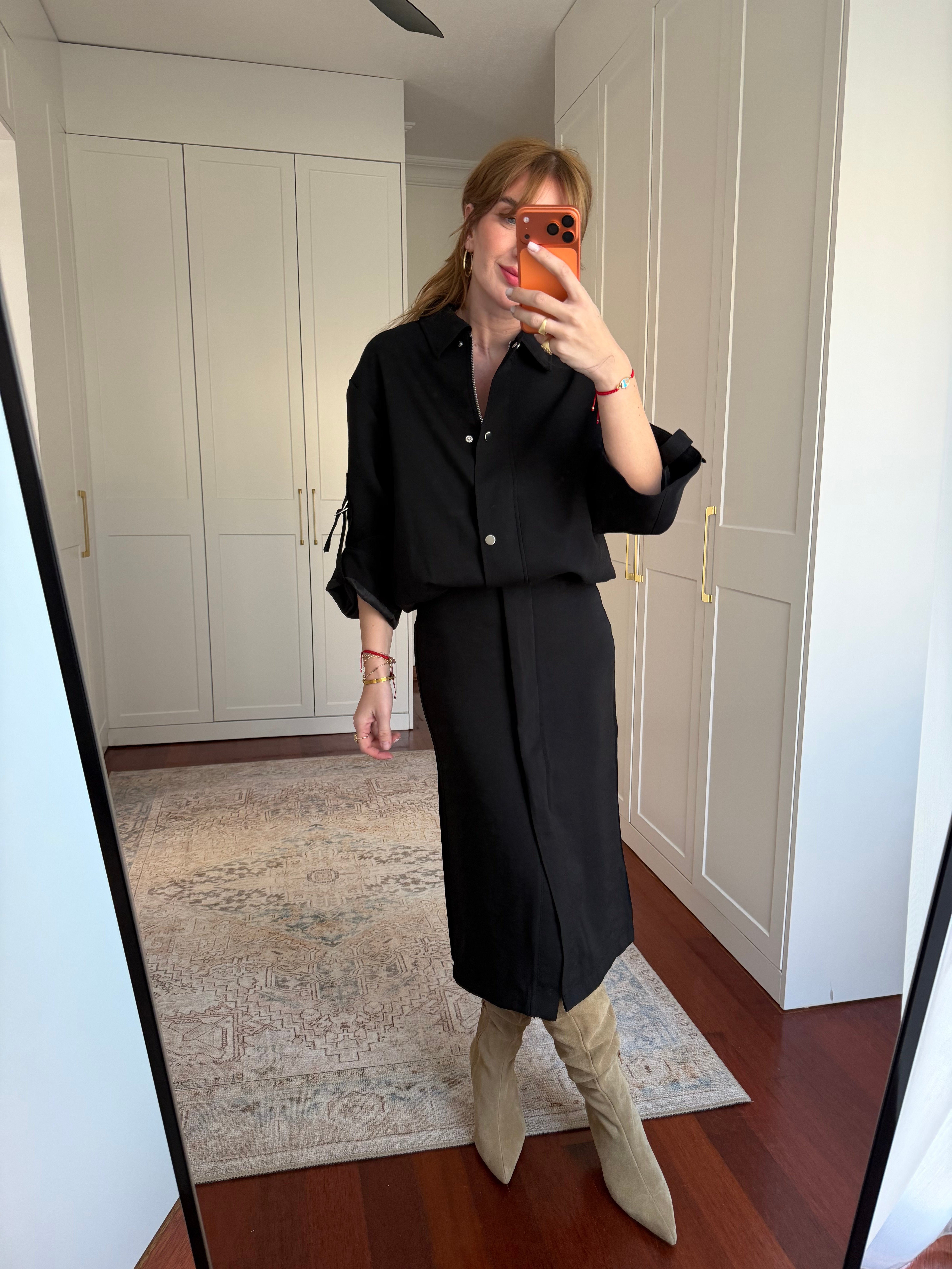 Premium Kalite , Bomber Ceket & Etek , Siyah Takım