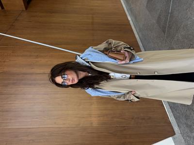 Lacivert Kapişonlu , Bej , Premium Trenchcoat