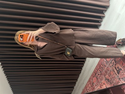 COS Model V Yaka Acıkahve Takım