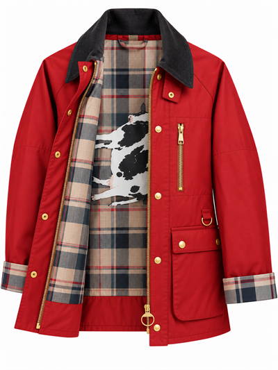 Orijinal Model , Yağlı Dokuda , Çift Cepli , Premium Kırmızı Mont