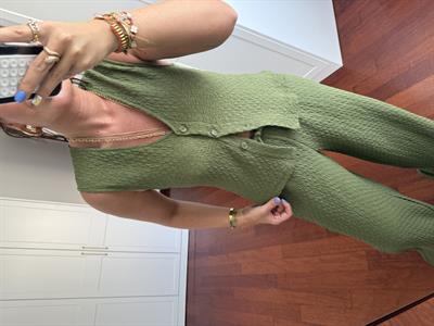 Ekstra Rahat , Yeşil , Premium Yelek & Pantolon Takım