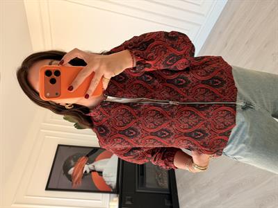 Bordo & Lacivert Özel Dokuma Bomber Ceket