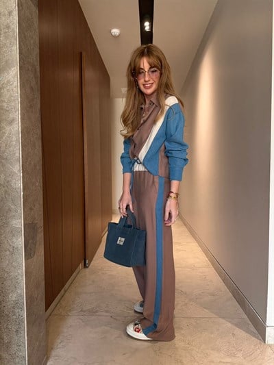 Orijinal Model , Vizon & Bebe Mavi , Jean Detaylı , Tencel Premium Takım