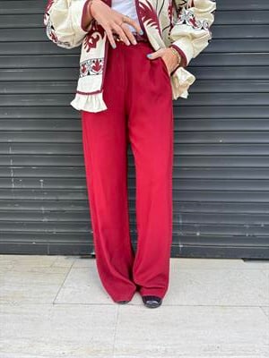 Premium , Bordo , Tencel , Palazzo Pantolon