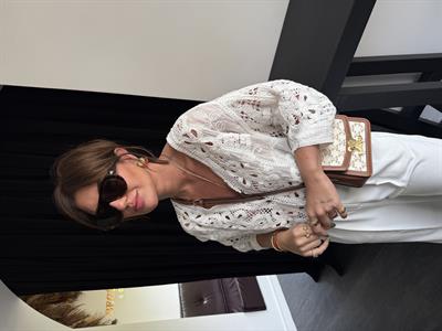 Dantel Detaylı , Beyaz , Premium Kimono